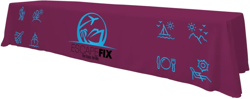 12' Standard Table Throw (Full-Color Front Only) — view 24