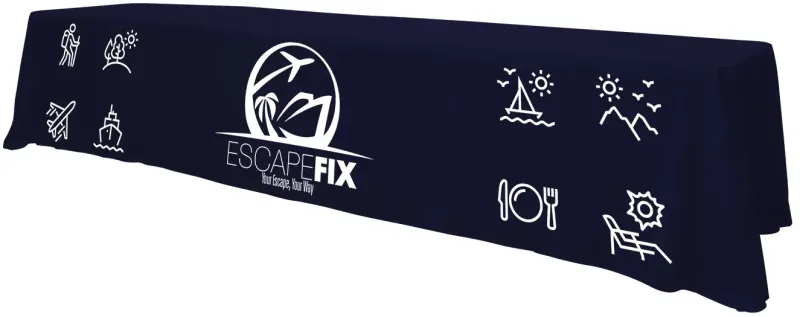 12' Standard Table Throw (Full-Color Front Only) — view 25