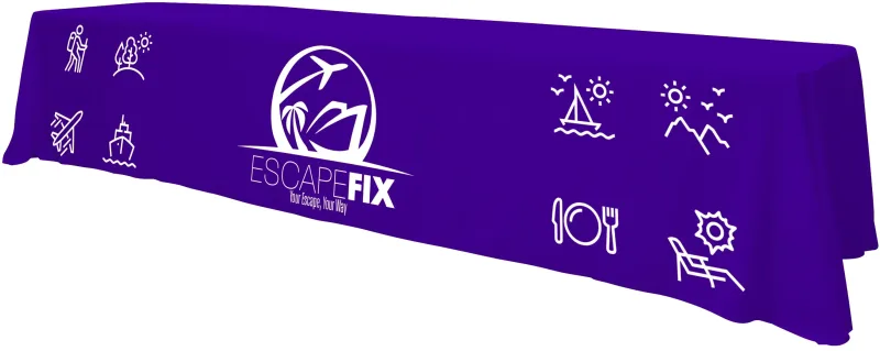 12' Standard Table Throw (Full-Color Front Only) — view 28