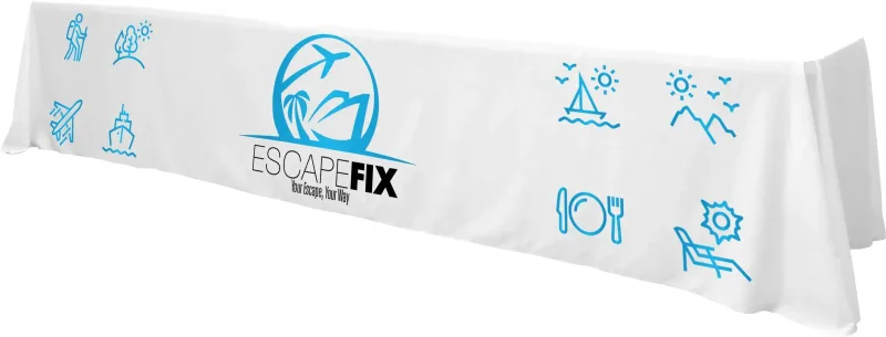 12' Standard Table Throw (Full-Color Front Only) — view 32