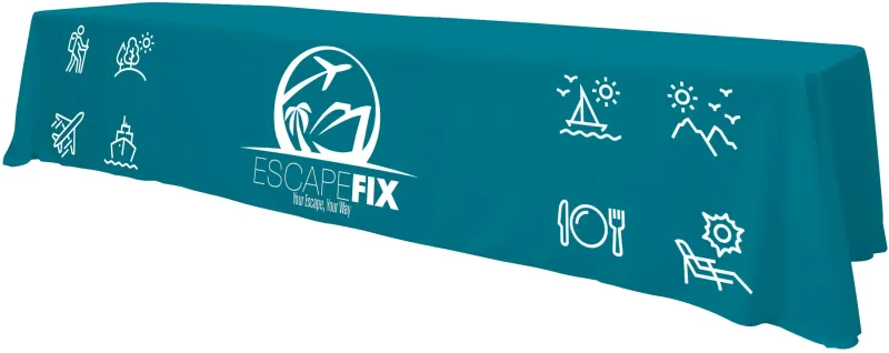 12' Standard Table Throw (Full-Color Front Only) — view 6