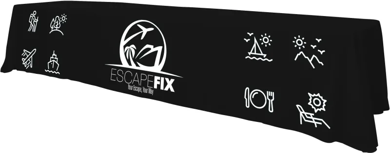 12' Standard Table Throw (Full-Color Front Only) — view 7