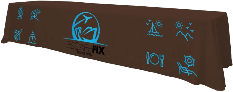 12' Standard Table Throw (Full-Color Front Only) — view 9