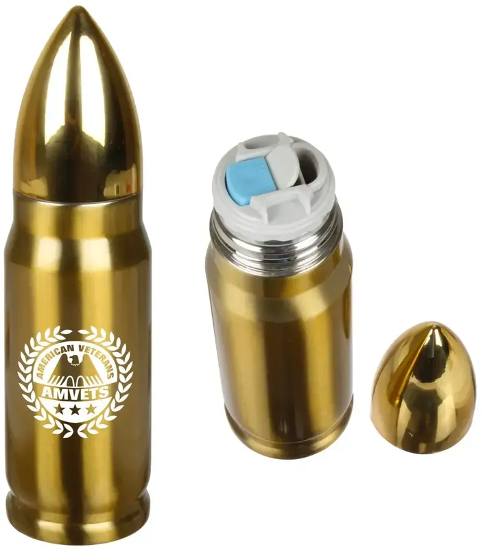 Custom Logo Bullet Bottle - 12oz