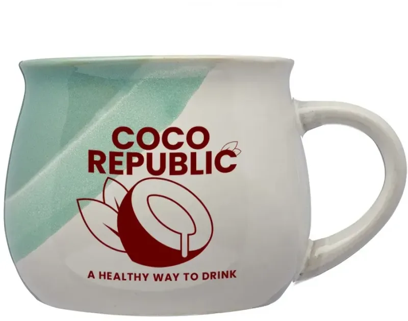 Custom Dripped Ceramic Mug - 12oz — view 2