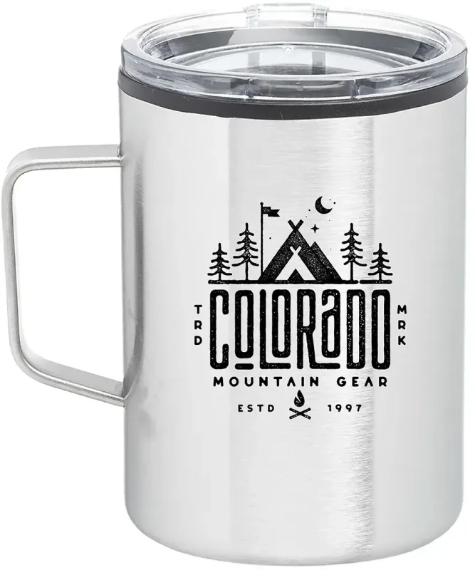 Personalized Stainless Steel Camper Mug — view 2