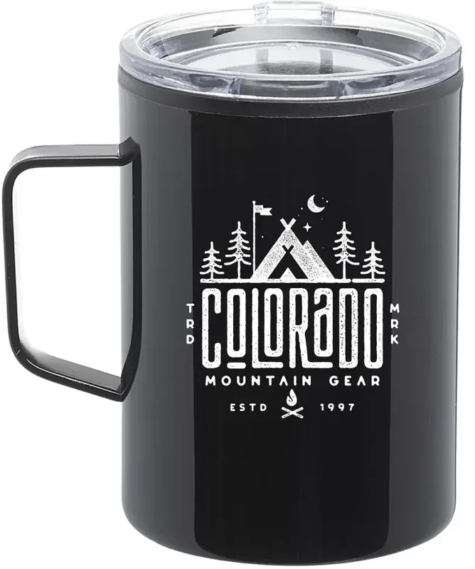 Personalized Stainless Steel Camper Mug — view 3