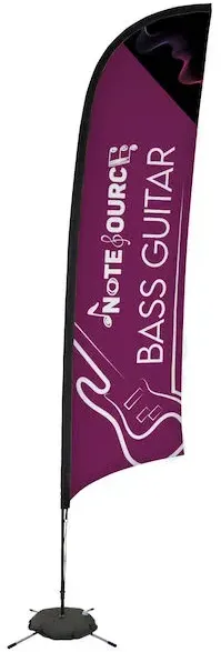 13' Elite Razor Nylon Sail Sign Kit (Single-Sided with Scissor Base)