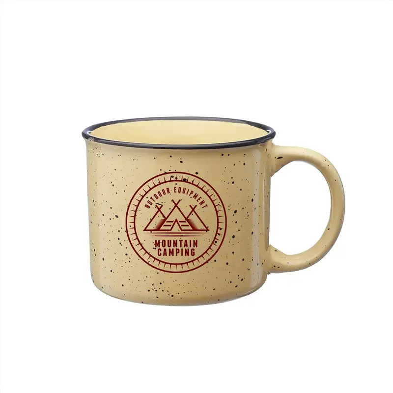 Personalized Happy Camper Ceramic Coffee Mug (13 oz.)