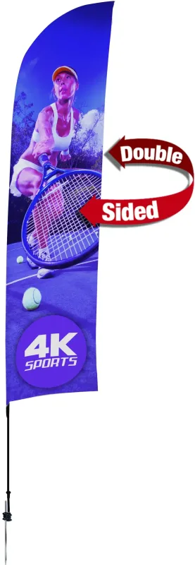 13' Streamline Blade Sail Sign Kit (Double-Sided with Ground Spike) — view 5