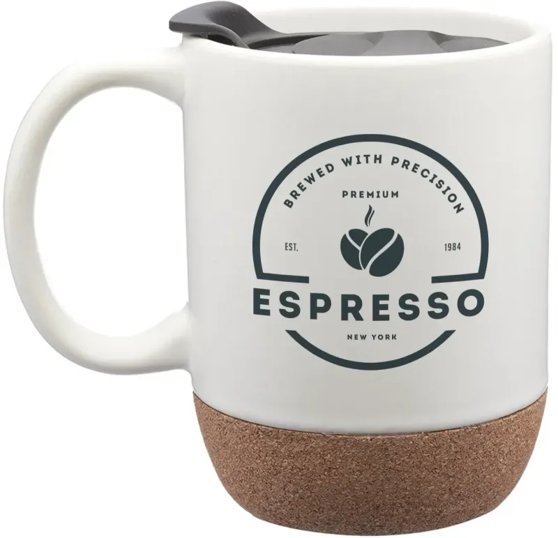 Personalized Gogh Ceramic Mug (13 oz) with Cork Bottom - 1 Color — view 2
