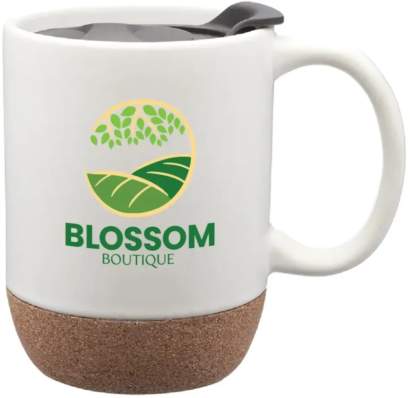 13oz Gogh Ceramic Mug w/ Cork Bottom (Full Color) — view 2