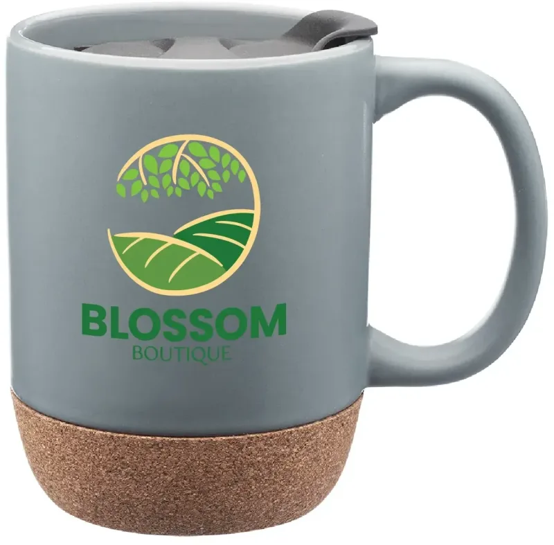 13oz Gogh Ceramic Mug w/ Cork Bottom (Full Color) — view 3