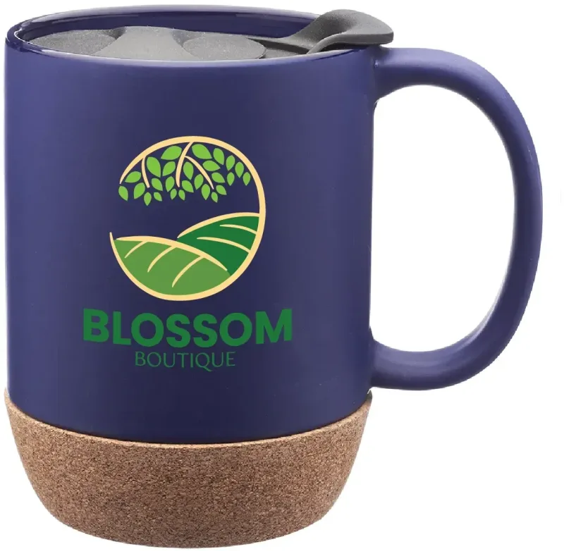 13oz Gogh Ceramic Mug w/ Cork Bottom (Full Color) — view 4