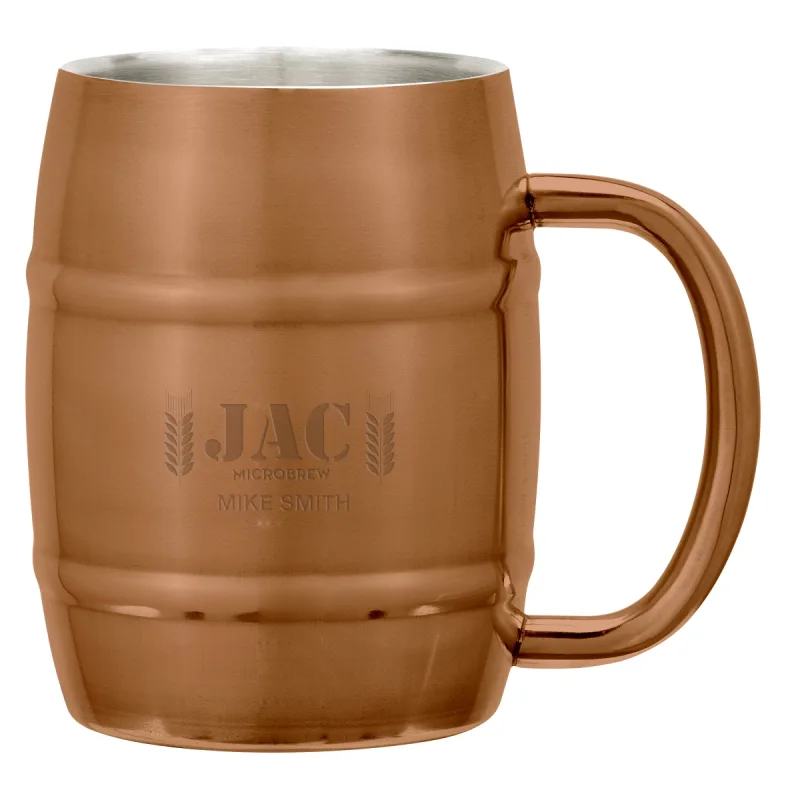Moscow Mule Barrel Mug - 14 Oz. — view 4