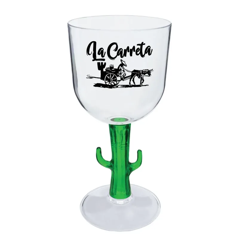14 oz. Novelty Stem Plastic Wine Goblet — view 3