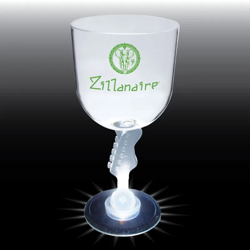 14 oz. Novelty Stem Plastic Wine Goblet — view 2
