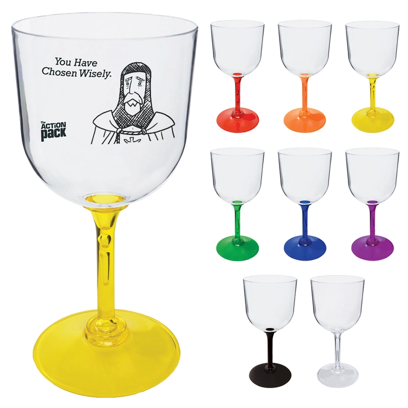 14 oz. Standard Stem Plastic Wine Goblet