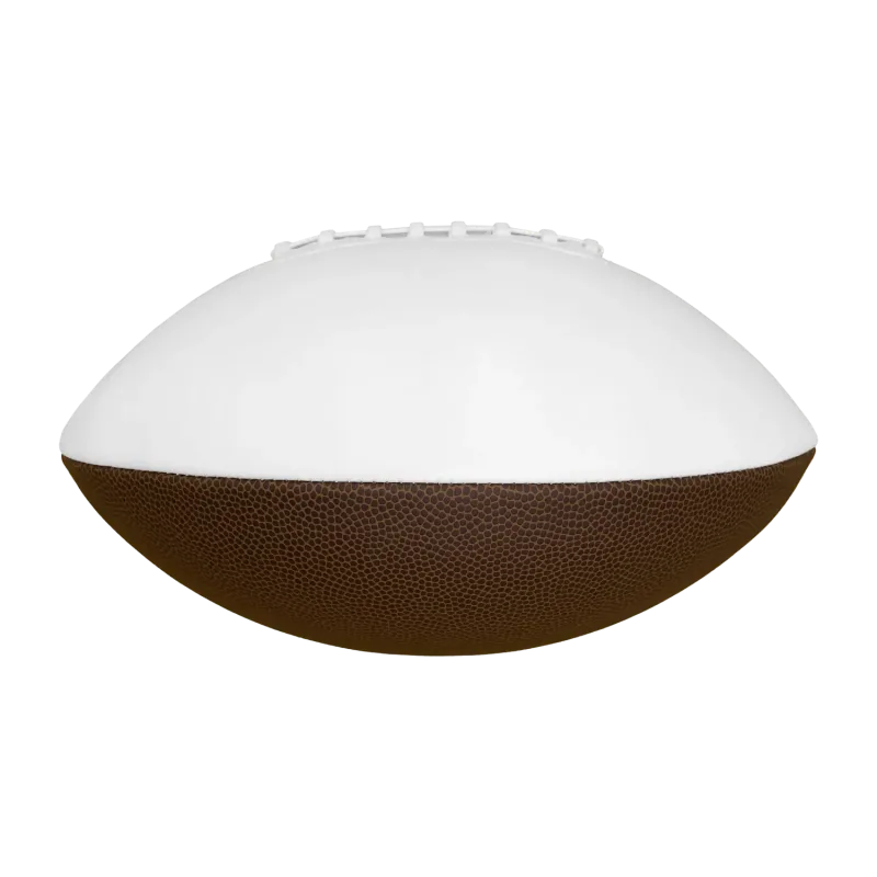 14" Premium Matte Full-Size Synthetic Leather Signature Football — view 4