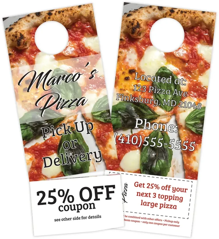 Personalized Perforated Door Hangers — view 2