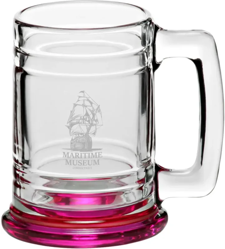 15 oz. Anchor Glass Beer Mugs (Laser Engraved) — view 4