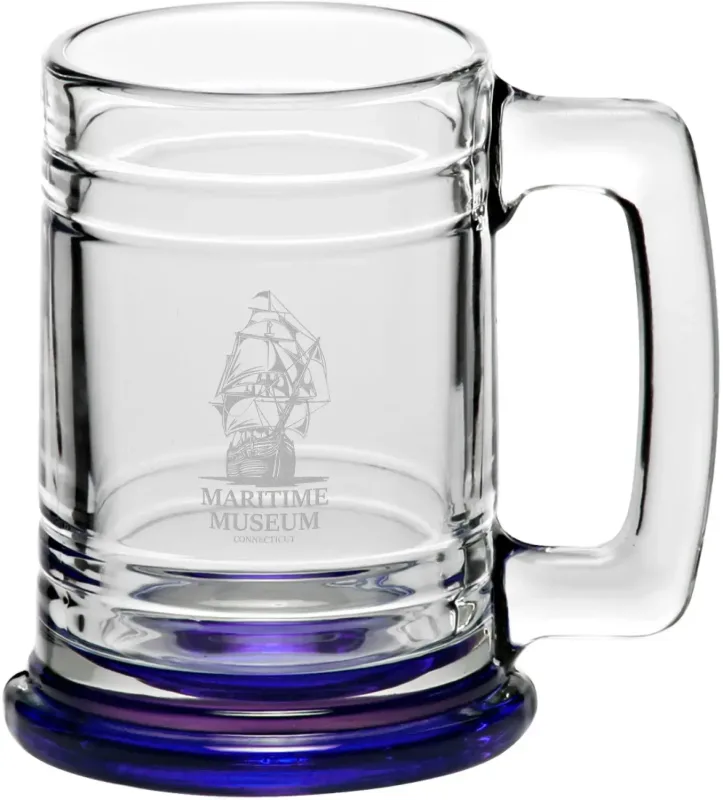 15 oz. Anchor Glass Beer Mugs (Laser Engraved) — view 7