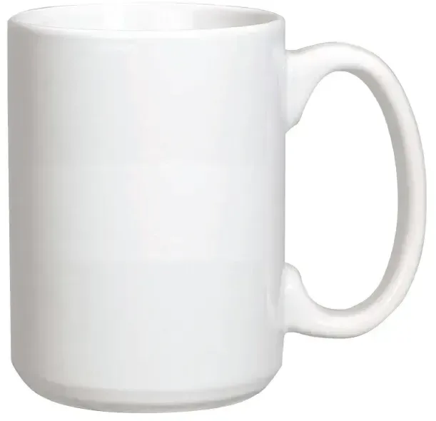 Personalized White Ceramic Mug - 15 oz. — view 2
