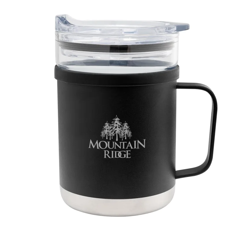 15 Oz. Glass And Stainless Steel Mug — view 3