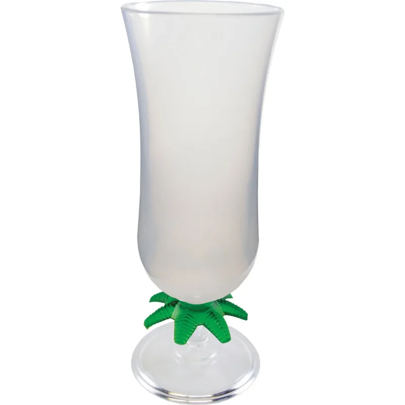 15 oz. Palm Tree Plastic Hurricane Glass — view 11
