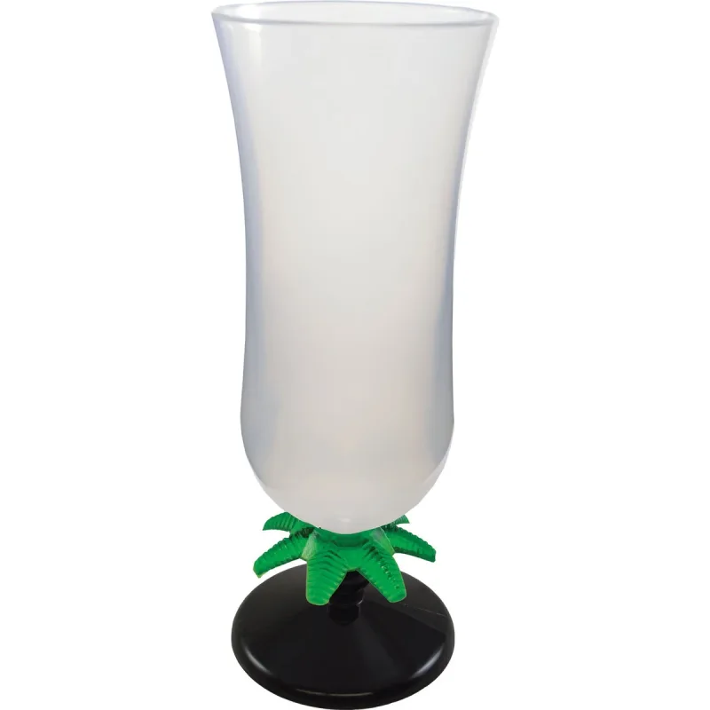 15 oz. Palm Tree Plastic Hurricane Glass — view 8