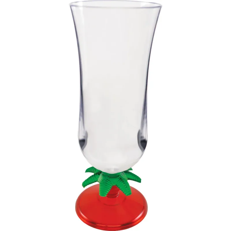 15 oz. Palm Tree Plastic Hurricane Glass — view 9