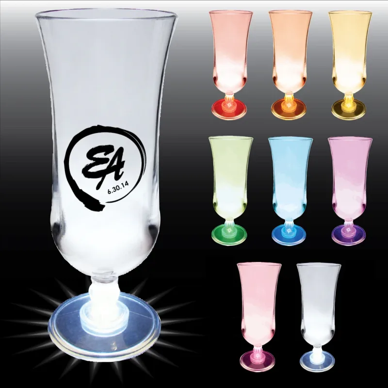 15 oz. Premium Plastic Hurricane Glass — view 3