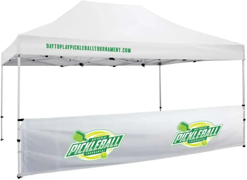 15' Premium Tent Half Wall Kit (Full-Color Imprint) — view 2