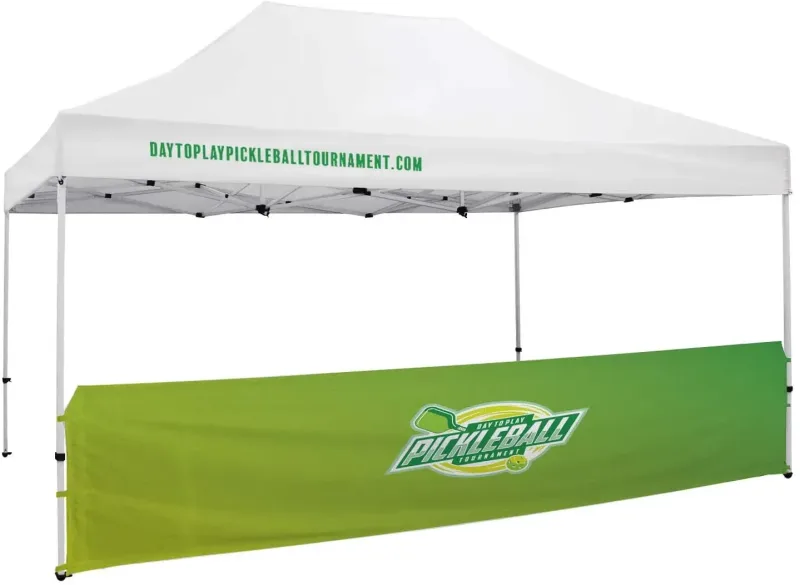 15' Premium Tent Mesh Vinyl Half Wall Kit (UV-Printed) — view 2