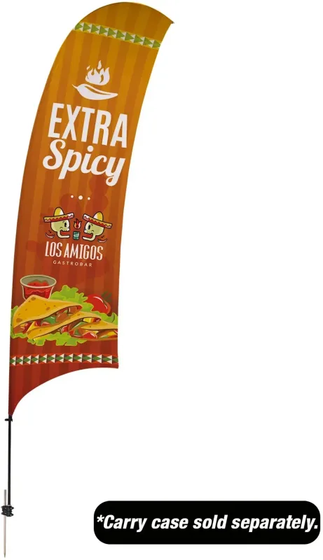 15' Value Razor Sail Sign Kit (Single-Sided with Value Spike) — view 4