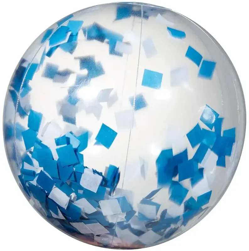 Blue & White Confetti Beach Ball - 16" — view 2
