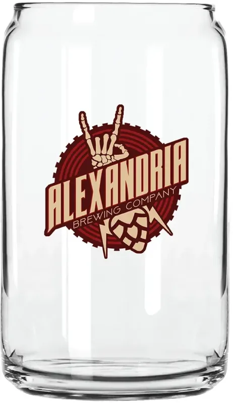 16 oz. Beer Can Glass  — view 2