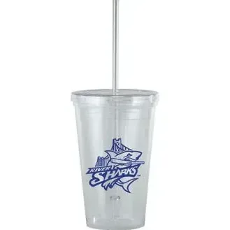 Personalized Bolero Tumbler With Straw - 16oz — view 2