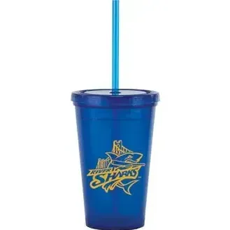Personalized Bolero Tumbler With Straw - 16oz — view 3