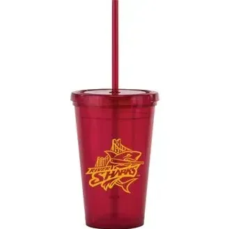 Personalized Bolero Tumbler With Straw - 16oz — view 4