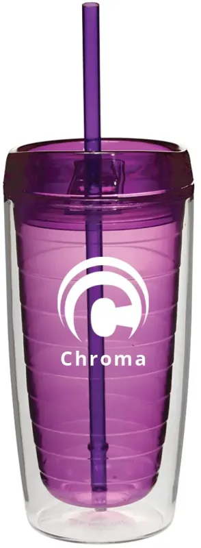 Custom Chroma Acrylic Tumblers - 16 oz. (1 Color Imprint) — view 2