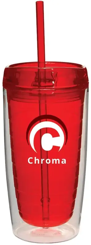 16 oz. Custom Chroma Acrylic Tumblers (2-Color Imprint)