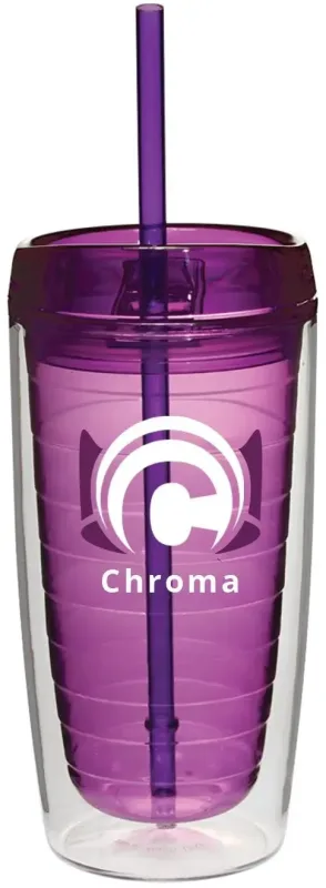 16 oz. Custom Chroma Acrylic Tumblers (2-Color Imprint) — view 4