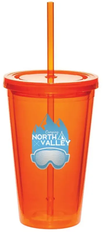 Personalized Acrylic Tumblers - 16 oz. (2 Color Imp.) — view 5