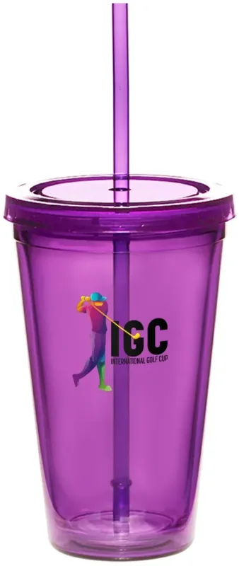 Custom Double Wall Acrylic Tumblers - 16 oz. — view 4