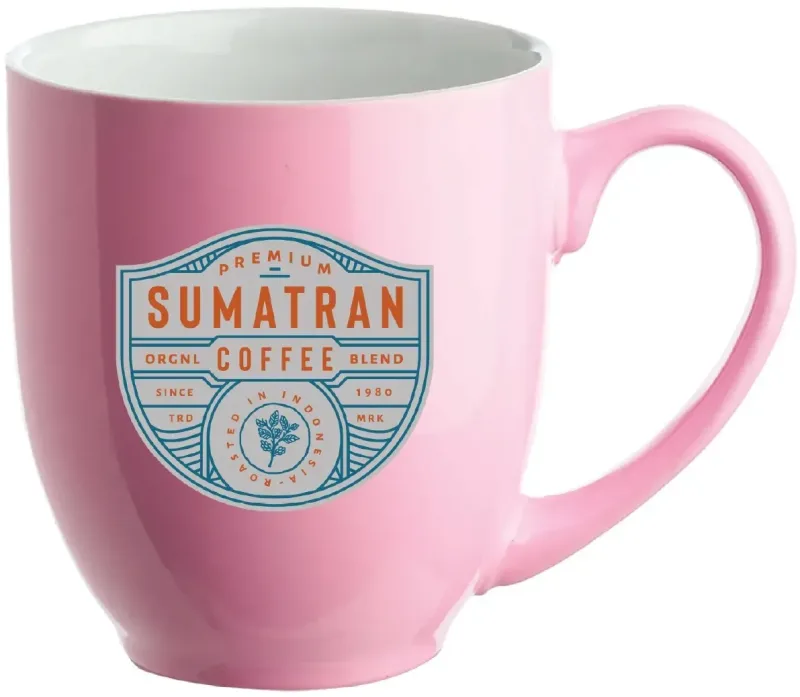 Fluorescent Bright Coffee Mug (16 oz.) - Full Color — view 2