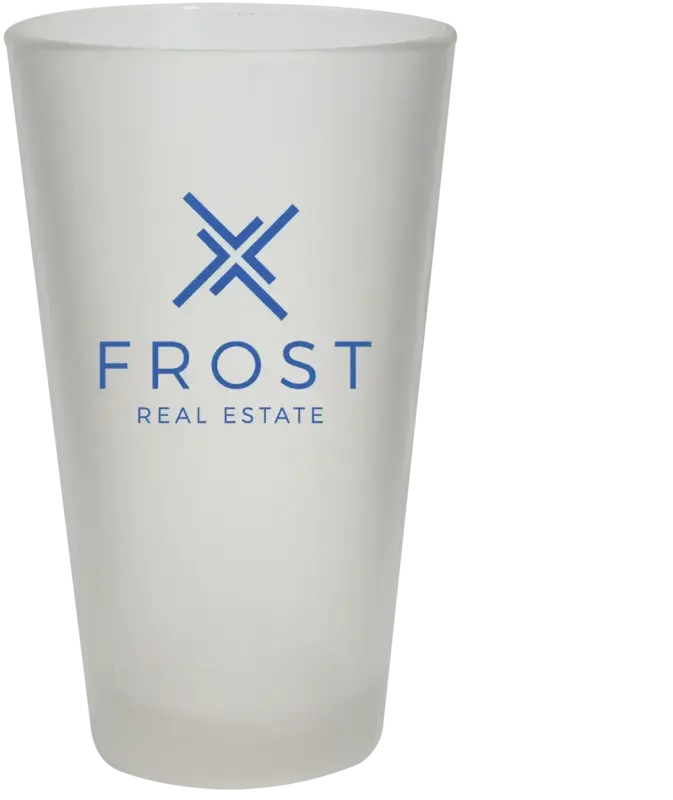 16 oz. Frosted Pint Glass - USA