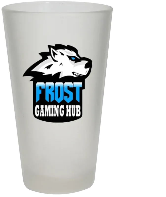 16 oz. Frosted Pint Glass - USA — view 3