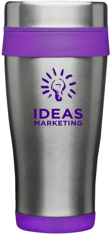 Grab-N-Go Insulated Stainless Steel Travel Mug - 16 oz. - 1 Color Imp. — view 4