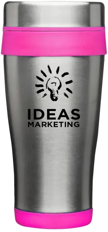 Grab-N-Go Insulated Stainless Steel Travel Mug - 16 oz. - 1 Color Imp. — view 7